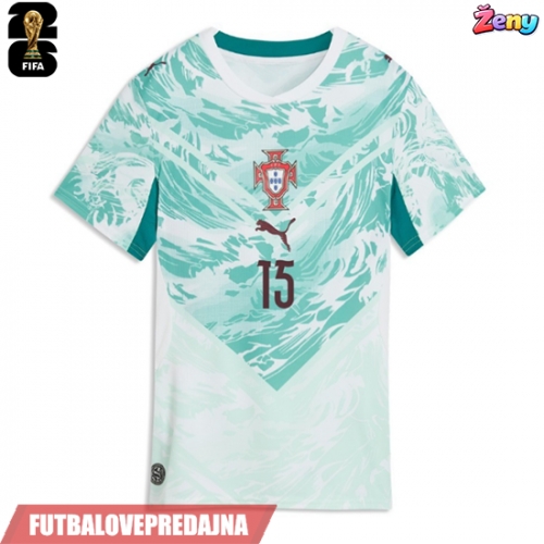 Lacne Ženy Futbalové dres Portugalsko Joao Neves #15 MS 2026 Krátky Rukáv - Preč